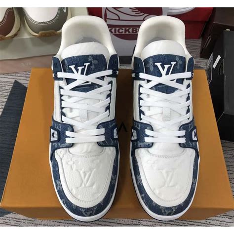 lv sneaker herren|Lv sneakers blue and white.